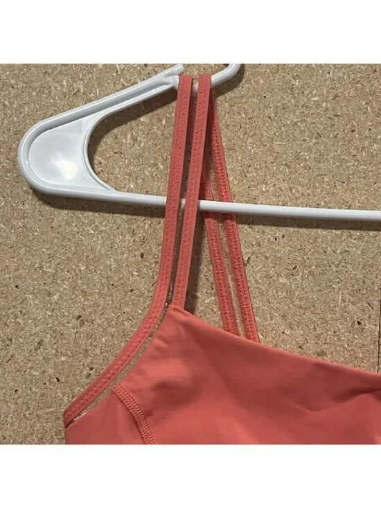 Lululemon Sports Bra Size 2 Orange Run Athletic - Picture 3 of 5